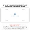 6 X 12 Full Size Aluminum License Plate for Cars and Trucks  Thumbnail