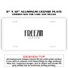 6 X 12 Full Size Aluminum License Plate for Cars and Trucks  Thumbnail
