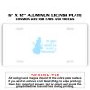 6 X 12 Full Size Aluminum License Plate for Cars and Trucks  Thumbnail