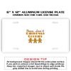 6 X 12 Full Size Aluminum License Plate for Cars and Trucks  Thumbnail
