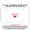 6 X 12 Full Size Aluminum License Plate for Cars and Trucks  Thumbnail