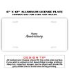 6 X 12 Full Size Aluminum License Plate for Cars and Trucks  Thumbnail