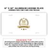 6 X 12 Full Size Aluminum License Plate for Cars and Trucks  Thumbnail