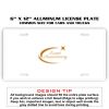 6 X 12 Full Size Aluminum License Plate for Cars and Trucks  Thumbnail