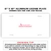6 X 12 Full Size Aluminum License Plate for Cars and Trucks  Thumbnail