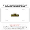 6 X 12 Full Size Aluminum License Plate for Cars and Trucks  Thumbnail