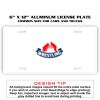 6 X 12 Full Size Aluminum License Plate for Cars and Trucks  Thumbnail
