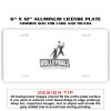 6 X 12 Full Size Aluminum License Plate for Cars and Trucks  Thumbnail