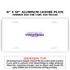 6 X 12 Full Size Aluminum License Plate for Cars and Trucks  Thumbnail