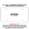 6 X 12 Full Size Aluminum License Plate for Cars and Trucks  Thumbnail