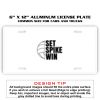 6 X 12 Full Size Aluminum License Plate for Cars and Trucks  Thumbnail