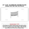 6 X 12 Full Size Aluminum License Plate for Cars and Trucks  Thumbnail
