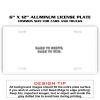 6 X 12 Full Size Aluminum License Plate for Cars and Trucks  Thumbnail