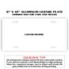 6 X 12 Full Size Aluminum License Plate for Cars and Trucks  Thumbnail