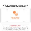 6 X 12 Full Size Aluminum License Plate for Cars and Trucks  Thumbnail