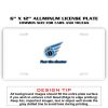 6 X 12 Full Size Aluminum License Plate for Cars and Trucks  Thumbnail