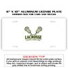 6 X 12 Full Size Aluminum License Plate for Cars and Trucks  Thumbnail
