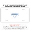 6 X 12 Full Size Aluminum License Plate for Cars and Trucks  Thumbnail