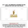 6 X 12 Full Size Aluminum License Plate for Cars and Trucks  Thumbnail