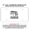 6 X 12 Full Size Aluminum License Plate for Cars and Trucks  Thumbnail