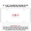 6 X 12 Full Size Aluminum License Plate for Cars and Trucks  Thumbnail