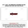 6 X 12 Full Size Aluminum License Plate for Cars and Trucks  Thumbnail
