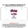6 X 12 Full Size Aluminum License Plate for Cars and Trucks  Thumbnail
