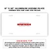 6 X 12 Full Size Aluminum License Plate for Cars and Trucks  Thumbnail