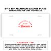 6 X 12 Full Size Aluminum License Plate for Cars and Trucks  Thumbnail