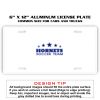 6 X 12 Full Size Aluminum License Plate for Cars and Trucks  Thumbnail