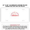 6 X 12 Full Size Aluminum License Plate for Cars and Trucks  Thumbnail