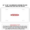 6 X 12 Full Size Aluminum License Plate for Cars and Trucks  Thumbnail