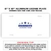 6 X 12 Full Size Aluminum License Plate for Cars and Trucks  Thumbnail