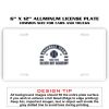 6 X 12 Full Size Aluminum License Plate for Cars and Trucks  Thumbnail