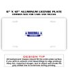 6 X 12 Full Size Aluminum License Plate for Cars and Trucks  Thumbnail