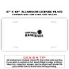 6 X 12 Full Size Aluminum License Plate for Cars and Trucks  Thumbnail