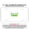 6 X 12 Full Size Aluminum License Plate for Cars and Trucks  Thumbnail