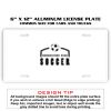 6 X 12 Full Size Aluminum License Plate for Cars and Trucks  Thumbnail