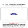 6 X 12 Full Size Aluminum License Plate for Cars and Trucks  Thumbnail