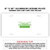 6 X 12 Full Size Aluminum License Plate for Cars and Trucks  Thumbnail