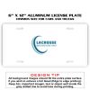 6 X 12 Full Size Aluminum License Plate for Cars and Trucks  Thumbnail