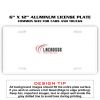 6 X 12 Full Size Aluminum License Plate for Cars and Trucks  Thumbnail