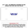 6 X 12 Full Size Aluminum License Plate for Cars and Trucks  Thumbnail
