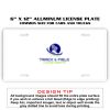 6 X 12 Full Size Aluminum License Plate for Cars and Trucks  Thumbnail