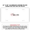 6 X 12 Full Size Aluminum License Plate for Cars and Trucks  Thumbnail