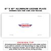 6 X 12 Full Size Aluminum License Plate for Cars and Trucks  Thumbnail