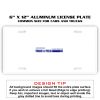 6 X 12 Full Size Aluminum License Plate for Cars and Trucks  Thumbnail