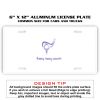 6 X 12 Full Size Aluminum License Plate for Cars and Trucks  Thumbnail