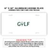 6 X 12 Full Size Aluminum License Plate for Cars and Trucks  Thumbnail