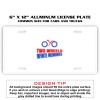 6 X 12 Full Size Aluminum License Plate for Cars and Trucks  Thumbnail